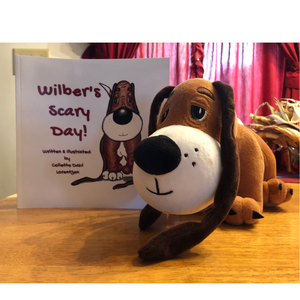 Wilber Stuffed Plush plus the book, Wilber's Scary Day!