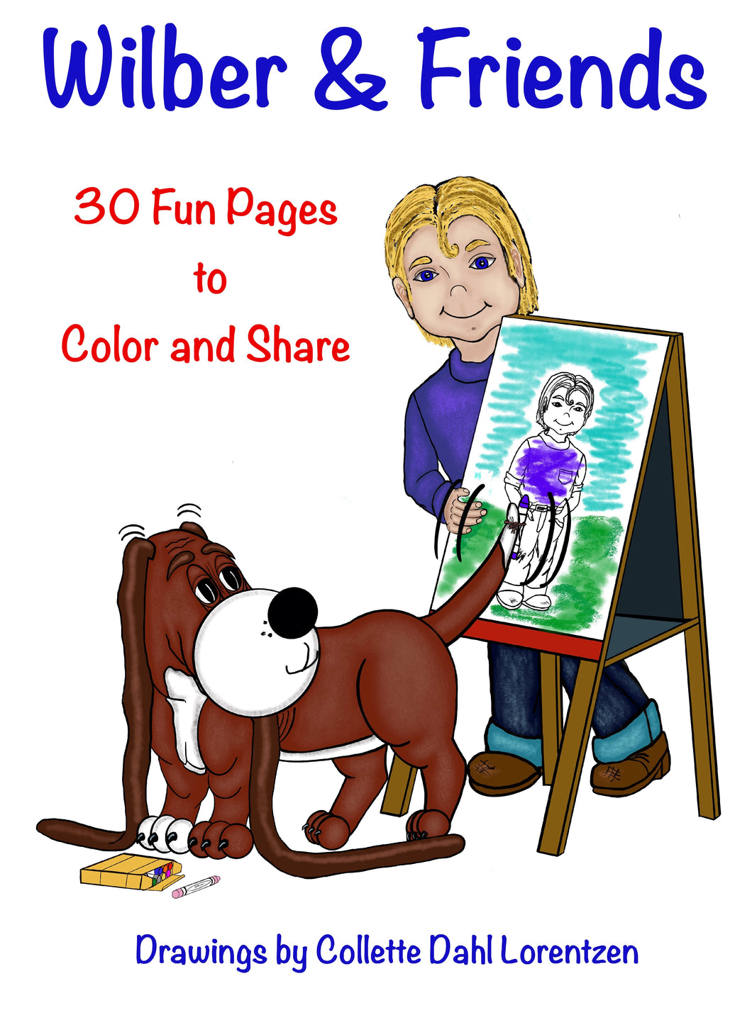Wilber & Friends Coloring Book (30 one sided pages to color and share)